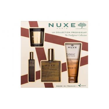 Nuxe Prodigieux Collection 100Ml Dry Oil Huile Prodigieuse 100 Ml + Shower Oil Prodigieux 100 Ml + Edp Prodigieux Le Parfum 15 Ml + Scented Candle Prodigieux 70 G Für Frauen  Eau De Parfum(Body Oil)  