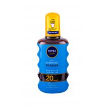 Nivea Sun Protect & Bronze Oil Spray  200Ml   Spf20 Unisex (Sun Body Lotion)
