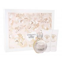 Versace Eros Pour Femme  Edp 50Ml + 50Ml Body Lotion + 50Ml Shower Gel 50Ml    Für Frauen (Eau De Parfum)