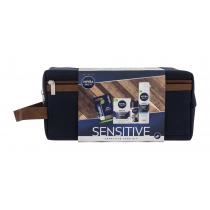 Nivea Men Sensitive  Aftershave Balm 100 Ml + Shaving Gel 200 Ml + Antiperspirant Invisible For Black & White Original 50 Ml + Labello Active For Men 4,8 G + Bag 100Ml    Für Mann (Aftershave Balm)