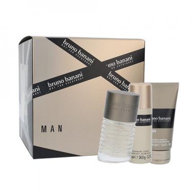 Bruno Banani Man  Edt 50Ml + 50Ml Shower Gel + 50Ml Deodorant 50Ml    Für Mann (Eau De Toilette)