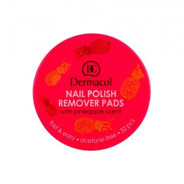 Dermacol Nail Polish Remover Pads  32Pc    Für Frauen (Nail Polish Remover)