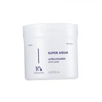 Missha Super Aqua Ultra Hyalron Toner Pads      90pc(Cleansing Wipes) Unisex