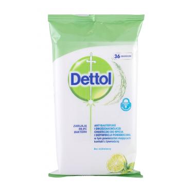 Dettol Antibacterial Cleansing Surface Wipes Lime & Mint  36Pc    Unisex (Antibacterial Product)