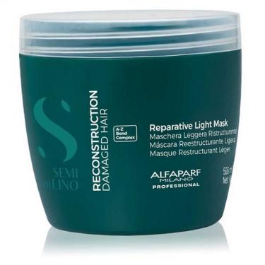 ALFAPARF MILANO Semi Di Lino Reconstruction Reparative Light Mask      500ml(Hair Mask) für Frauen