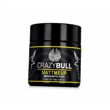 Crazy Bull Mattmeup 100G Medium Matte Paste   (Hair Cream) Für Männer  