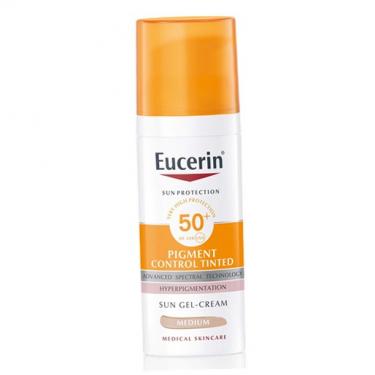 Eucerin Sun Protection Pigment Control Tinted Gel-Cream  SPF50+   Medium 50ml(Face Sun Care) für Frauen