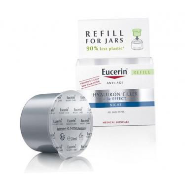 Eucerin Hyaluron-Filler + 3x Effect Night Cream Refill     50ml(Night Skin Cream) für Frauen