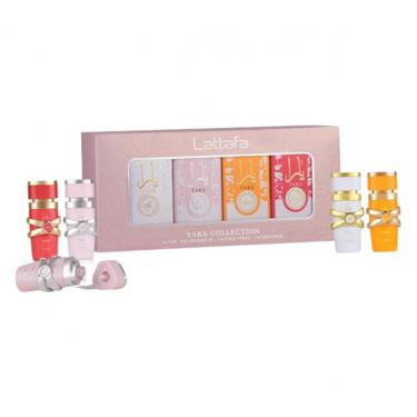Lattafa Yara Collection   EDP Yara 5 ml + EDP Yara Candy 5 ml + EDP Yara Moi 5 ml + EDP Yara Tous 5 ml   5ml(Eau de Parfum) für Frauen