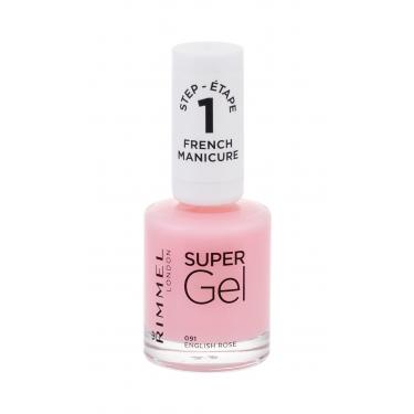 Rimmel London Super Gel French Manicure Step1  12Ml 091 English Rose   Für Frauen (Nail Polish)