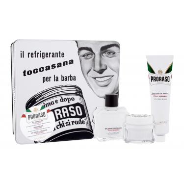 Proraso White  Aftershave Balm White 100 Ml + Pre-Shave Cream White 100 Ml + Shaving Cream White 150 Ml + Tin Can 100Ml    Für Mann (Aftershave Balm)