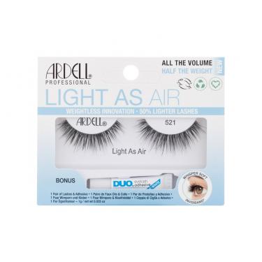 Ardell Light As Air 521 False Lashes Light As Air 521 1 Pair + Lash Glue Duo 1G 1Pc Black   Für Frauen (False Eyelashes)