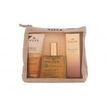 NUXE Huile Prodigieuse    Huile Prodigieuse Dry Oil 100 ml + Prodigieux Shower Oil 100 ml + Edp Prodigieux Le Parfum 30 ml + Cosmetic Bag Eau de Parfum  100ml(Body Oil) für Frauen