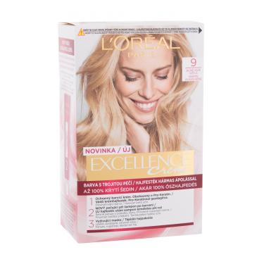 L'Oréal Paris Excellence Creme Triple Protection  48Ml 9 Natural Light Blonde   Für Frauen (Hair Color)