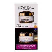 L'Oréal Paris Age Specialist 55+ Daily Facial Care 50 Ml + Night Facial Care 50 Ml 50Ml    Für Frauen (Day Cream)