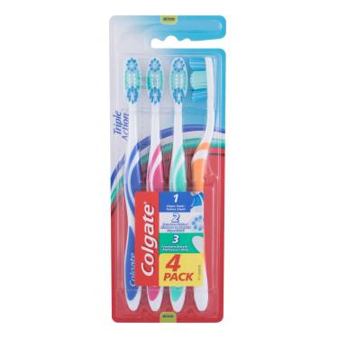 Colgate Triple Action   4Pc   Medium Unisex (Toothbrush)