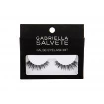 Gabriella Salvete False Eyelashes  False Lashes 1 Pair + Glue For Lashes 1 G 1Pc Black   Für Frauen (False Eyelashes)