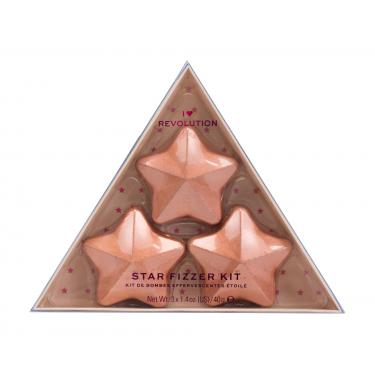 I Heart Revolution Star Bath Fizzer Kit Star Bath Fizzer 3 X 40 G 40G Coconut   Für Frauen (Bath Fizzer)