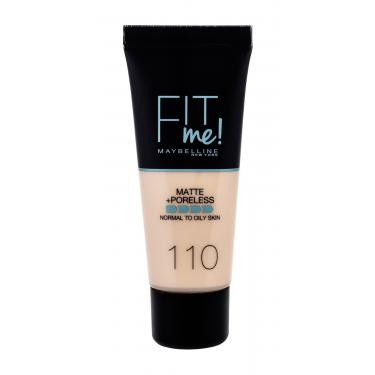 Maybelline Fit Me! Matte + Poreless  30Ml 110 Porcelain   Für Frauen (Makeup)