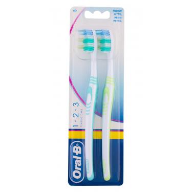 Oral-B 1-2-3 Classic  2Pc   Medium Unisex (Toothbrush)