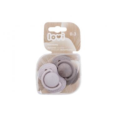 Lovi Harmony Dynamic Soother 2Pc  K  (Soother) Boy 0-3m 