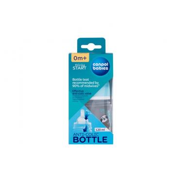 Canpol Babies Exotic Animals Easy Start Anti-Colic Bottle 120Ml  K  (Baby Bottle) Blue 0m+ 