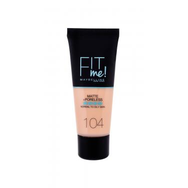 Maybelline Fit Me! Matte + Poreless  30Ml 104 Soft Ivory   Für Frauen (Makeup)