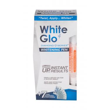 White Glo Diamond Series Whitening Pen Whitening Pen 2,5 Ml + Whitening Strip 7 Pcs 2,5Ml    Unisex (Teeth Whitening)