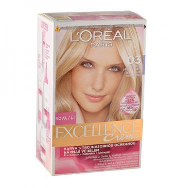 L´Oreal Paris Excellence Creme Hair Colour Hair Color  03 Lightest Natural Ash Blonde 1Pc Für Frauen (Cosmetic)