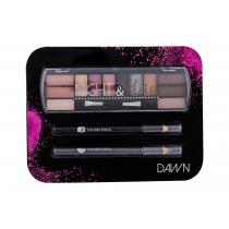 2K Night & Day  Eye Shadow Palette 8,16 G + Eyeliner Pencil 0,6 G Black + Eyeliner Pencil 0,6 G Grey 8,16G Dawn   Für Frauen (Eye Shadow)