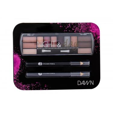 2K Night & Day  Eye Shadow Palette 8,16 G + Eyeliner Pencil 0,6 G Black + Eyeliner Pencil 0,6 G Grey 8,16G Dawn   Für Frauen (Eye Shadow)