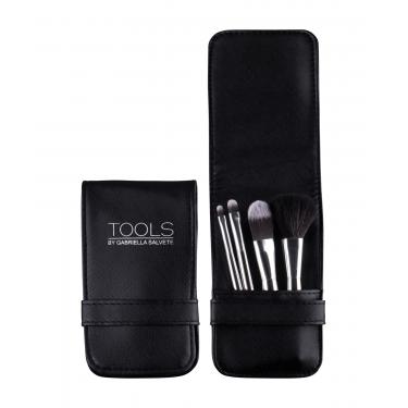 Gabriella Salvete Tools Travel Set Of Brushes Powder Brush 1 Pc + Blush Brush 1 Pc + Eye Shadow Brush 1 Pc + Lip Stick Brush 1 Pc+ Case 1Pc    Für Frauen (Brush)