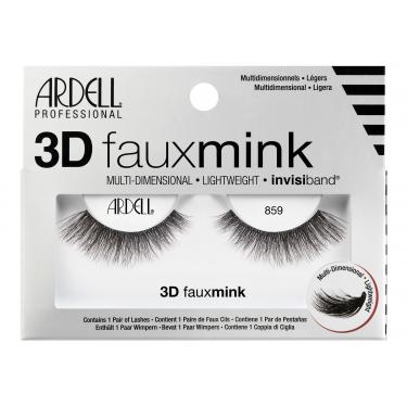 Ardell 3D Faux Mink 859  1Pc Black   Für Frauen (False Eyelashes)