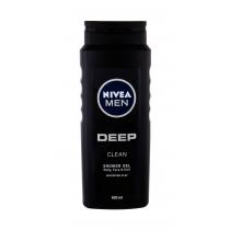 Nivea Men Deep Clean  500Ml   Body, Face & Hair Für Mann (Shower Gel)