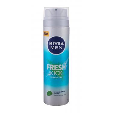 Nivea Men Fresh Kick Shaving Gel  200Ml    Für Mann (Shaving Gel)