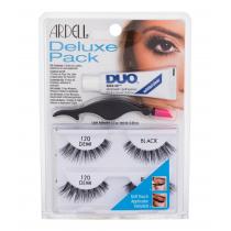 Ardell Natural Demi 120 False Eye Lashes 2 Pairs + Eye Lashes Glue 2,5 G + Applicator 1 Pcs 2Pc Black   Für Frauen (False Eyelashes)