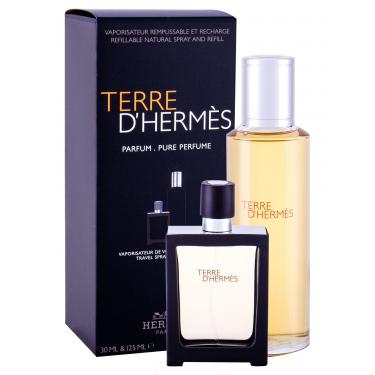 Hermes Terre D´Hermes  Perfume 30 Ml Refillable Bottle + Perfume 125 Ml Refill 125Ml  Refill  Für Mann (Perfume)