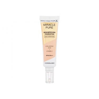 Max Factor Miracle Pure Skin-Improving Foundation  30Ml 33 Crystal Beige  Spf30 Für Frauen (Makeup)