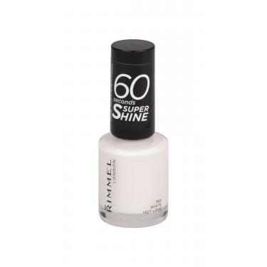 Rimmel London 60 Seconds Super Shine  8Ml 703 White Hot Love   Für Frauen (Nail Polish)