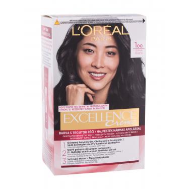 L'Oréal Paris Excellence Creme Triple Protection  48Ml 100 Black   Für Frauen (Hair Color)