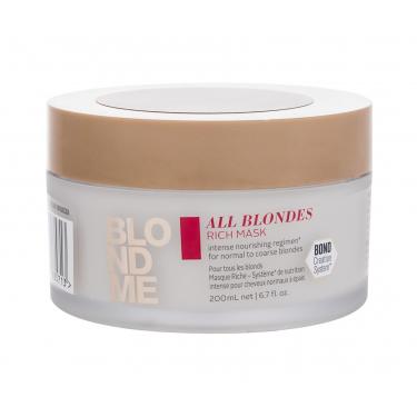 Schwarzkopf Professional Blond Me All Blondes  200Ml   Rich Mask Für Frauen (Hair Mask)