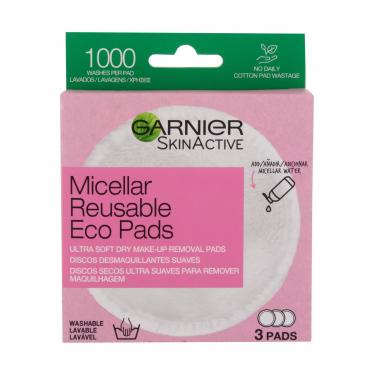 Garnier Skinactive Micellar Reusable Eco Pads  3Pc    Für Frauen (Cleansing Wipes)