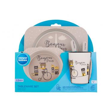 Canpol Babies Bonjour Paris Tableware Set 300Ml  K  (Dishes) Beige 