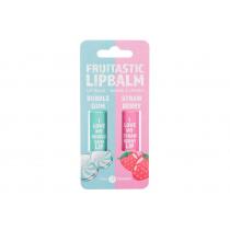 2K Fruitastic  Lip Balm 4,2 G + Lip Balm 4,2 G Strawberry 4,2G Bubble Gum   Für Frauen (Lip Balm)
