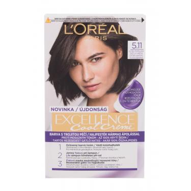 L'Oréal Paris Excellence Cool Creme  48Ml 5,11 Ultra Ash Light Brown   Für Frauen (Hair Color)