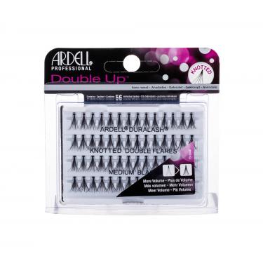 Ardell Double Up Duralash Knotted Double Flares  56Pc Medium Black   Für Frauen (False Eyelashes)