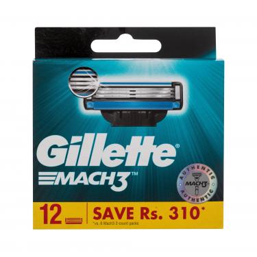 Gillette Mach3   12Pc    Für Mann (Replacement Blade)