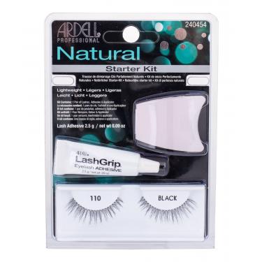 Ardell Natural 110 Fake Eyelashes Demi Wispies 110 1 Couple + Algae Adhesive 2,5 G + Applicator 1Pc Black   Für Frauen (False Eyelashes)