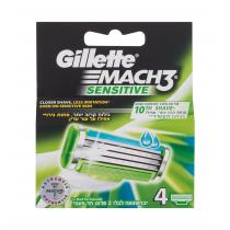 Gillette Mach3 Sensitive  4Pc    Für Mann (Replacement Blade)