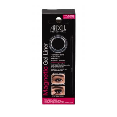 Ardell Magnetic Gel Liner Magnetic Eyeliner 3 G + Eyeliner Brush 3G Black   Für Frauen (False Eyelashes)